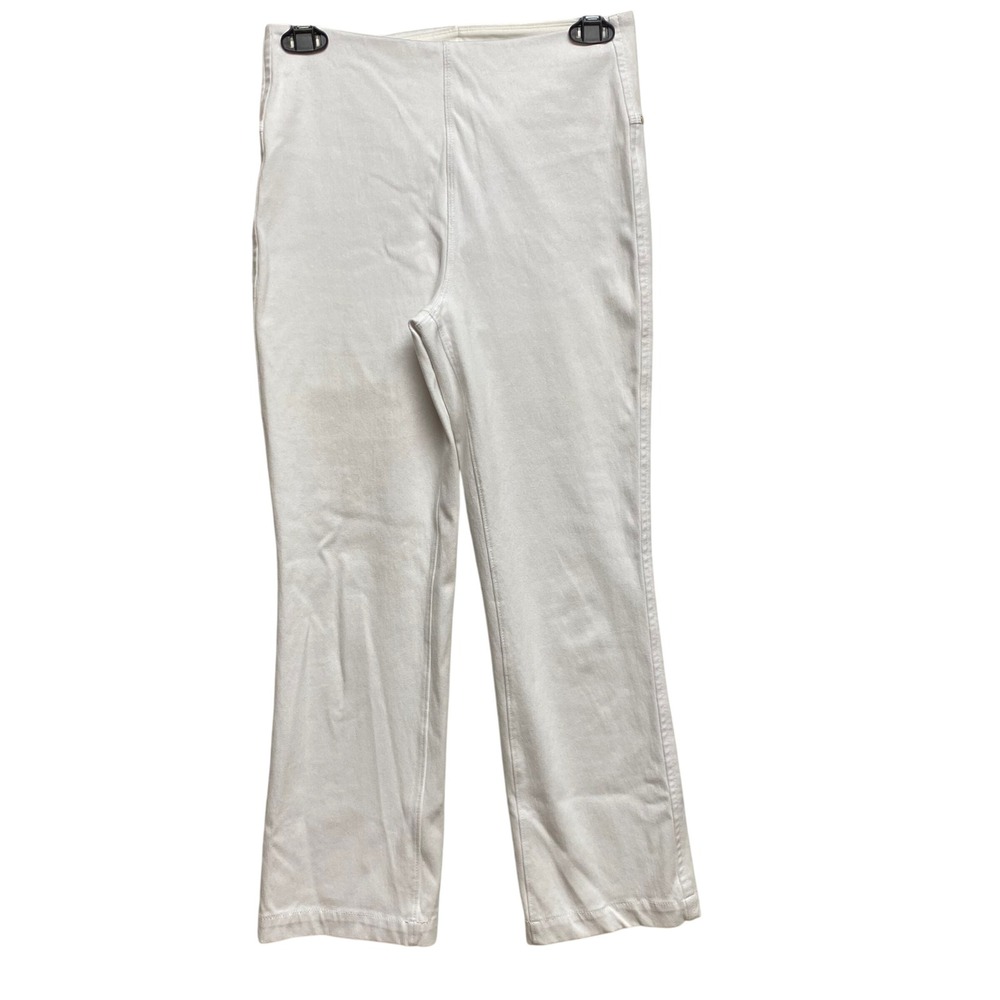 Lyssé Women's White‎ High Waisted Flare Leg Pants Size S
